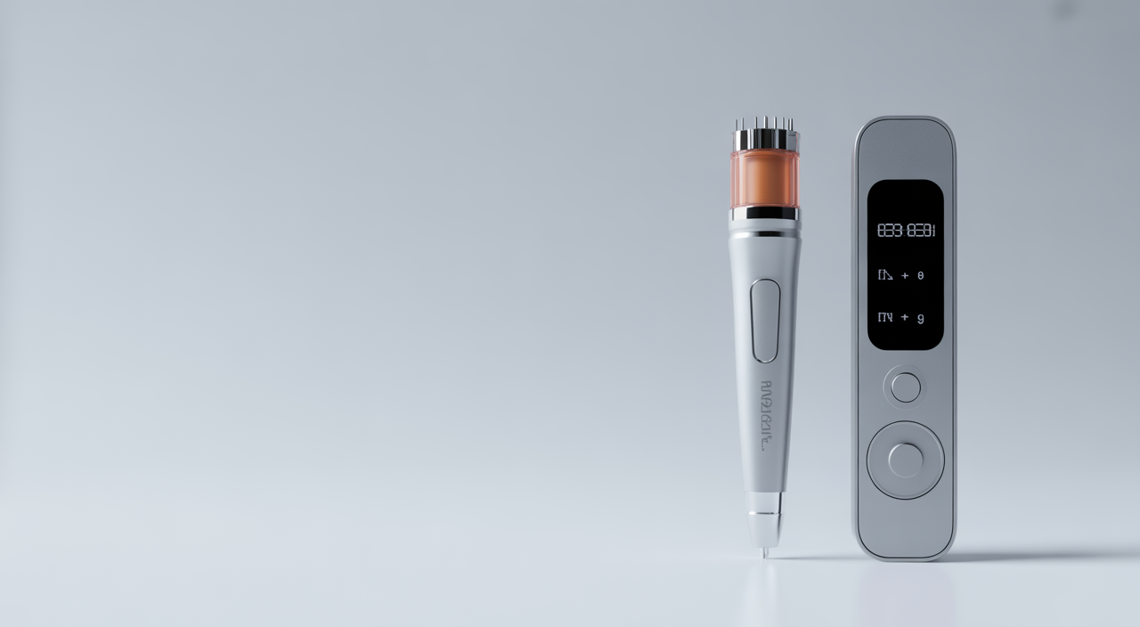 woman receiving professional microneedling treatment in a Sacramento medspa setting